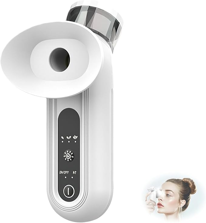 Eye Steamer for Dry Eye, Nano Eye Mist Steam Sprayer, Portable Eye Steam Sprayer, Heated Mist steam Therapy for Dry Eyes Relief, Moisturizing Eye Treatment, Mini Soothing Steamer for Eye Care（1 PCS）