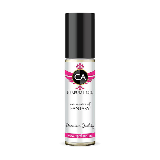 CA Perfume Impression of Fantasy for Women Fragrance Oil Floral Fruity Gourmand Scent Long Lasting Perfumes for Women Travel Size TSA Ready Mini Parfum Body Oil Roll-on 0.33 Fl Oz 10ml