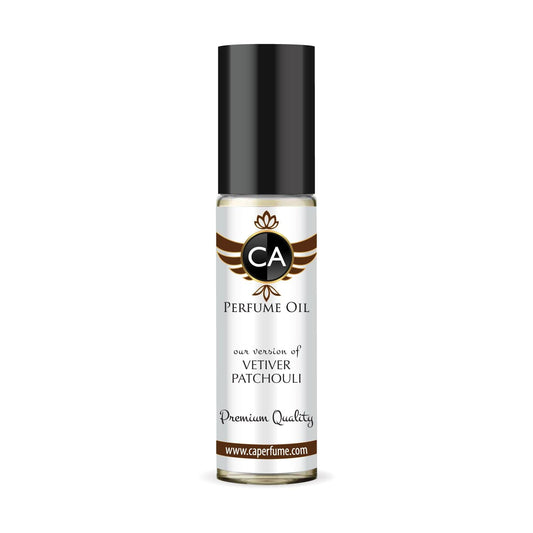CA Perfume Impression of Vetiver Patchouli Unisex Fragrance Oil Woody Chypre Scent Long Lasting Perfumes for Women & Men Travel Size TSA Ready Mini Parfum Body Oil Roll-on 0.33 Fl Oz 10ml