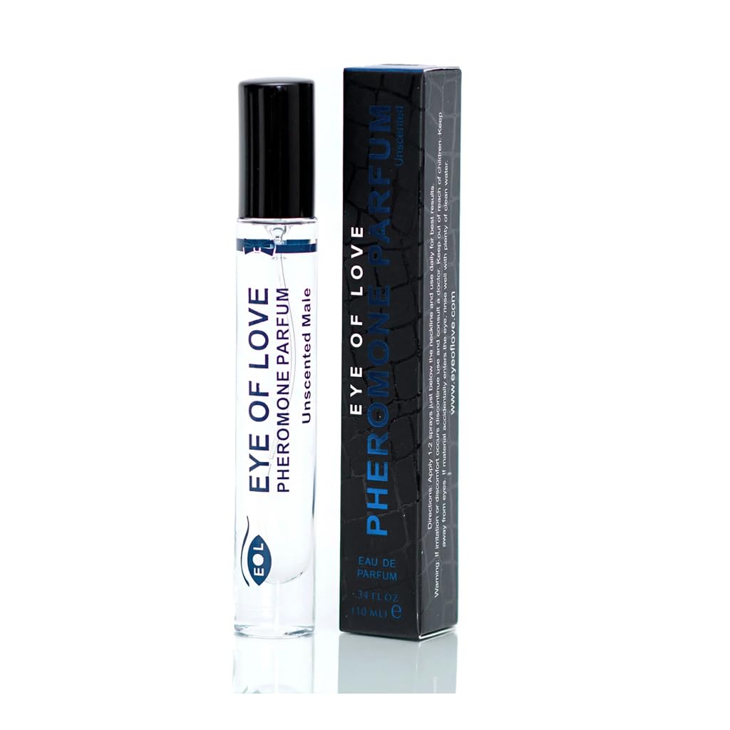 Eye of Love Unscented Pheromone Cologne for Men - Fragrance-Free Parfum Enhancer - Plant-Based Pheromones to Layer with Your Favorite Scent or Wear Alone - 10ml/0.34fl oz - Subtle Natural Fragrances
