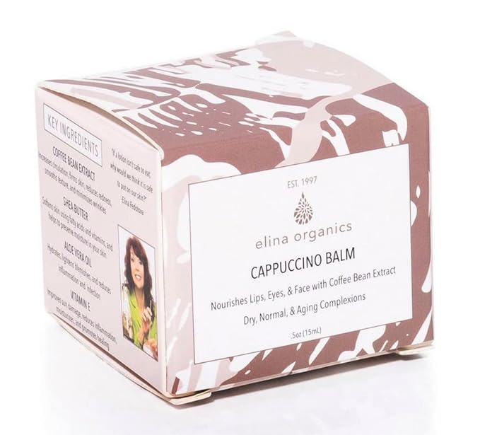 Cappuccino Balm | Multi-Purpose Hydration Booster, Lip Balm, Hydrate & Nourish Lips, Coffee Bean, Shea Butter, Vitamin E, All-Natural, Non-Toxic, Cruelty-Free | 1oz, 30mL