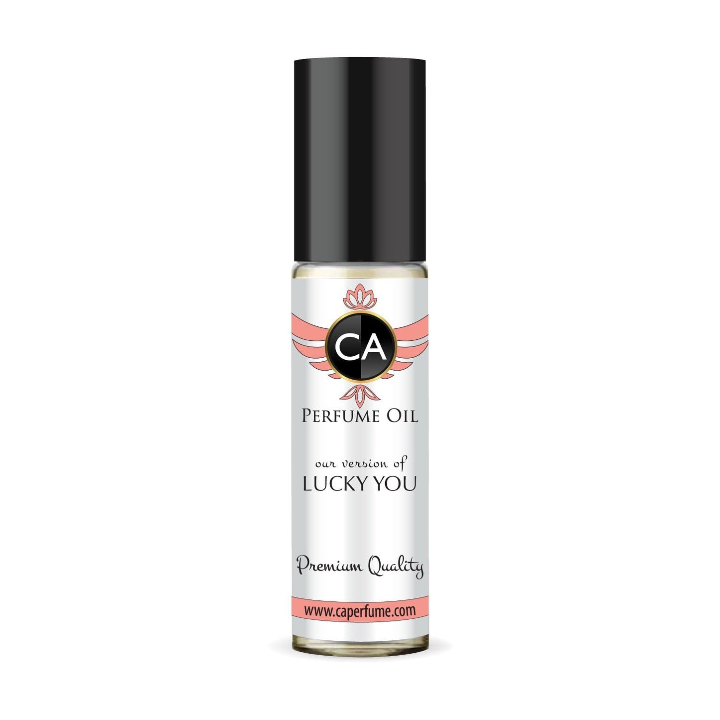 CA Perfume Impression of Lucky You for Women Eau De Parfum Floral Fruity Scent Long Lasting Perfumes for Women Travel Size TSA Ready for Day and Night Wear 0.33 Fl Oz 10ml