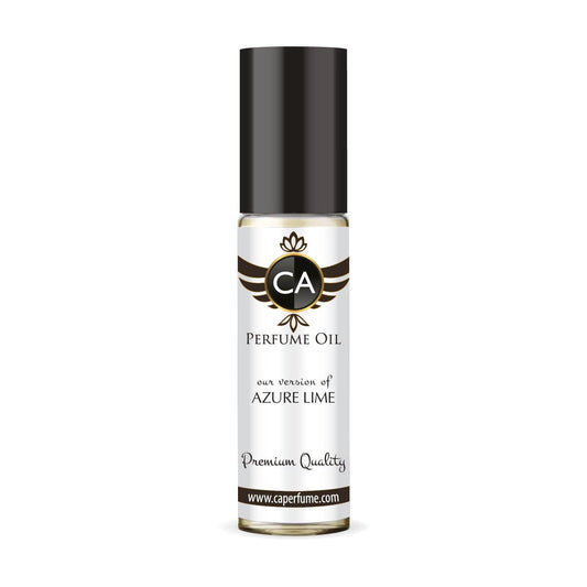 CA Perfume Impression of Azure Lime Unisex Fragrance Oil Floral Woody Musk Scent Long Lasting Perfumes for Women & Men Travel Size TSA Ready Mini Parfum Body Oil Roll-on 0.33 Fl Oz 10ml