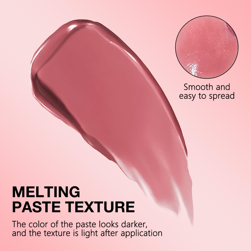 2Pcs Pink Honey Lipstick Tinted Lip Balm, Sheer Hydrating Lip Stain for All Skin Tones, Natural Lightweight Lips Gloss Makeup for Women, Vegan & Cruelty-Free