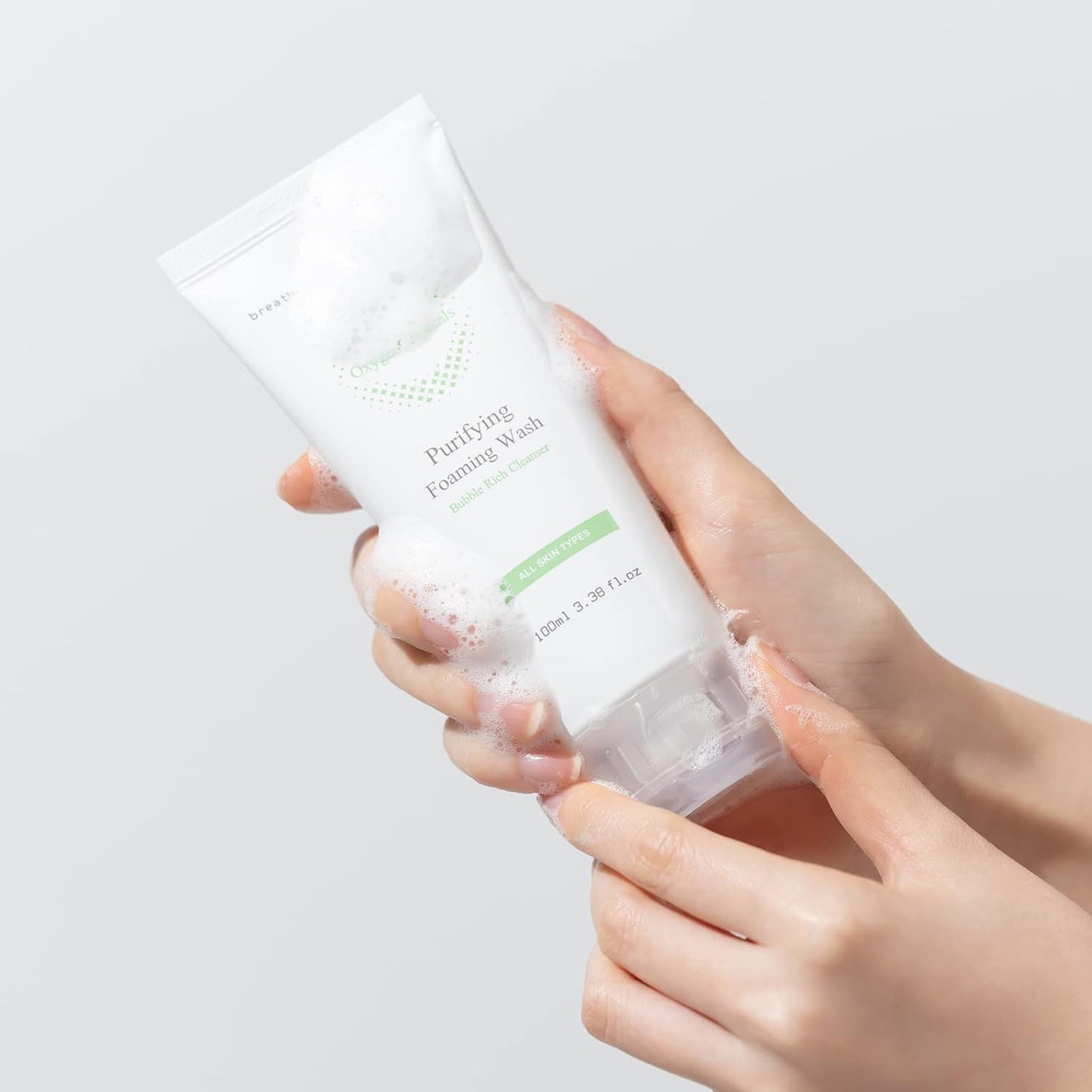 OxygenCeuticals Purifying Foaming Wash – pH 5.0 Low Acidic Gel Cleanser for Sensitive & Acne-Prone Skin, Gentle Face Wash with Anti-Inflammatory Botanic Extracts 3.38 fl.oz (100ml)