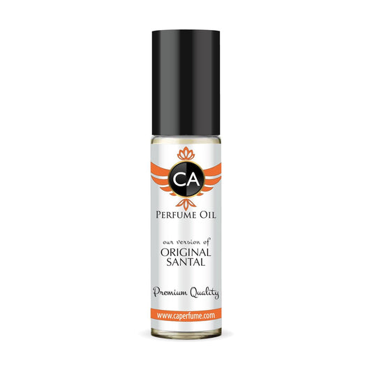 CA Perfume Impression of Original Santal for Men Fragrance Oil Amber Woody Scent Long Lasting Cologne for Men Travel Size TSA Ready Mini Parfum Body Oil Roll-on 0.33 Fl Oz 10ml