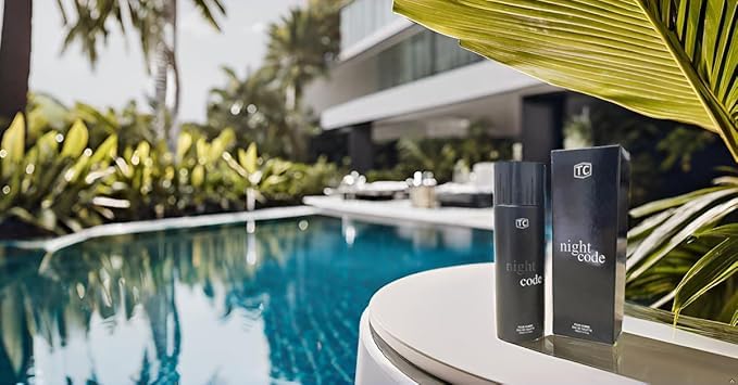 NIGHT CODE Cologne (3.4oz/100ml) and Body Spray (200ml) Combo Pack Natural Spray, Long Lasting (Pack of 2)