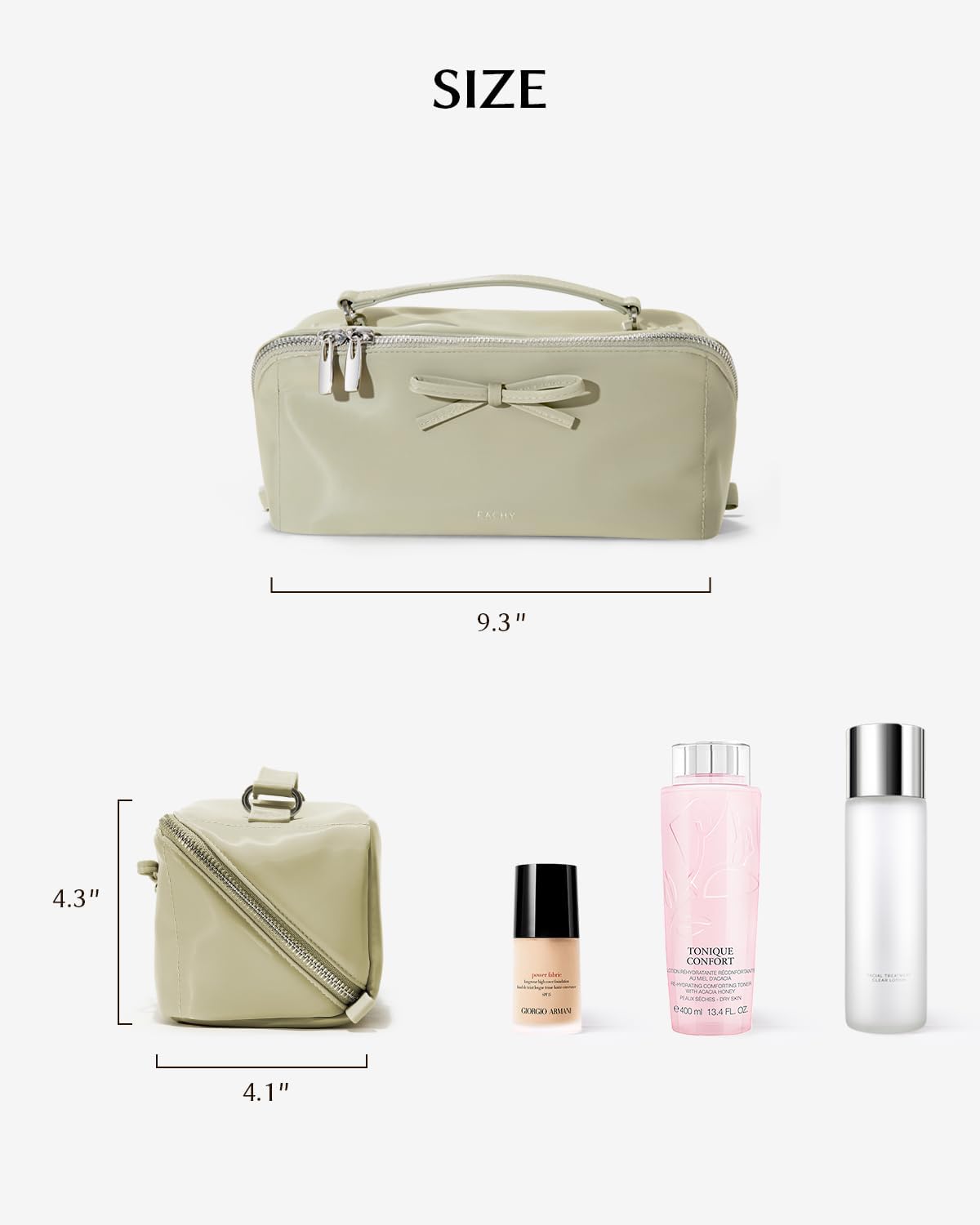 EACHY Travel Makeup Bag,Large Capacity Cosmetic Bags for Women,Waterproof Portable Pouch Open Flat Toiletry Bag Pattern Makeup Bag