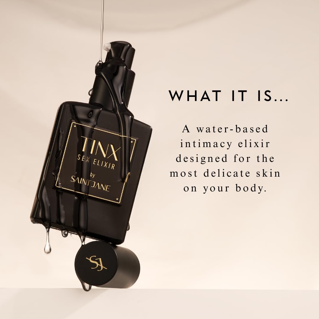 SAINT JANE - Tinx Elixir Intimacy Oil | Nourishing, Hydrating, Balancing | Water-Based, Fragrance-Free | Luxe, Clean Skincare (1.5 fl oz | 45 mL)