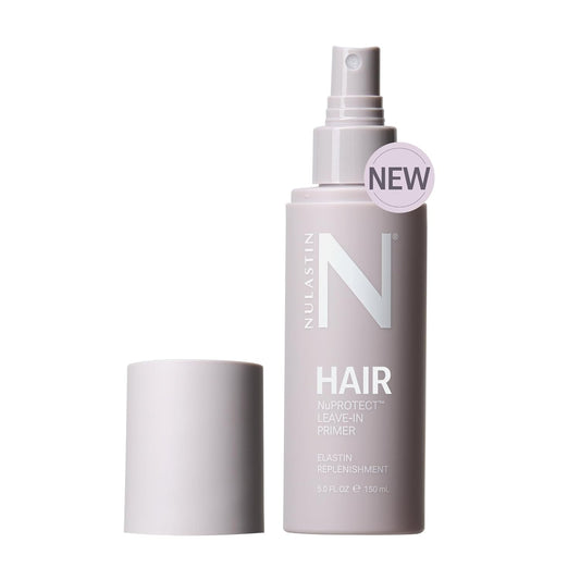 NULASTIN NuProtect Leave In Conditioner Spray - Silicone-Free Heat Protectant, Detangler Spray, Split Ends Hair Treatment & Styling Primer - Color-Safe Formula with 24HR Frizz Control (5 Fl Oz)