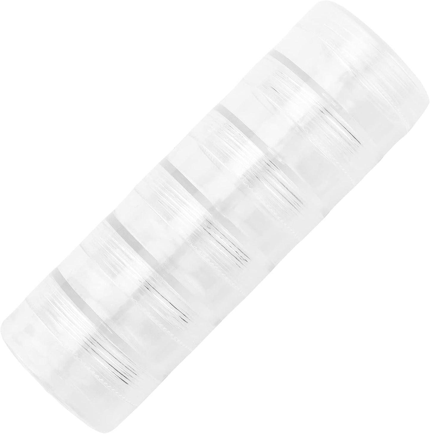 10 Sets 60 Pieces Stackable Cosmetic Containers with Screw Lids, 6 Layer 10g 10ml Round Plastic Bead Storage Box, Clear Column Empty Small Makeup Sample Jar for Glitter Diamond Painting