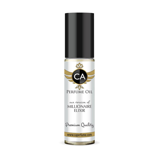 CA Perfume Impression of Millionaire Elixir for Men Perfume Oil Woody Aromatic Scent Long Lasting Cologne for Men Travel Size TSA Ready Mini Parfum Body Oil Roll-on 0.33 Fl Oz 10ml