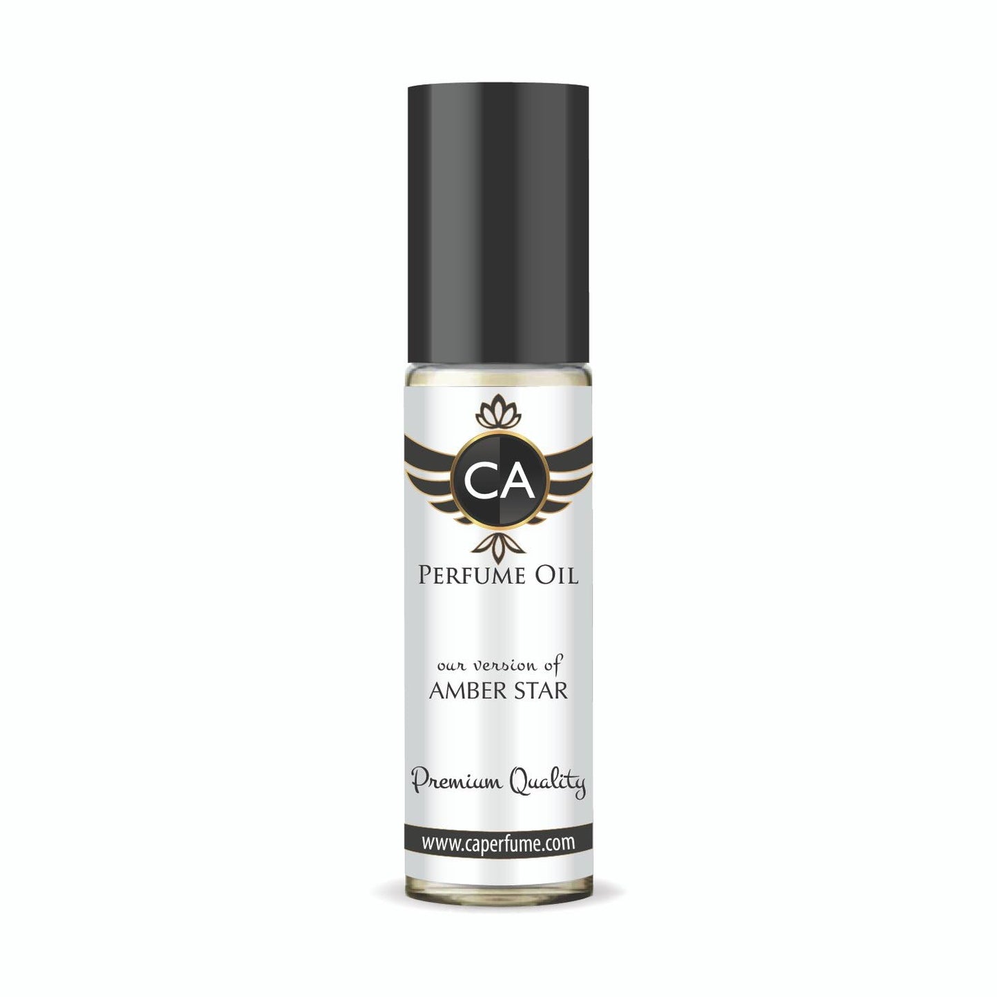 CA Perfume Impression of Amber Star Unisex Fragrance Oil Amber Woody Scent Long Lasting Perfumes for Women & Men Travel Size TSA Ready Mini Parfum Body Oil Roll-on 0.33 Fl Oz 10ml