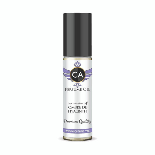 CA Perfume Impression of Ombre De Hyacinth Unisex Fragrance Oil Floral Scent Long Lasting Perfumes for Women & Men Travel Size TSA Ready Mini Parfum Body Oil Roll-on 0.33 Fl Oz 10ml