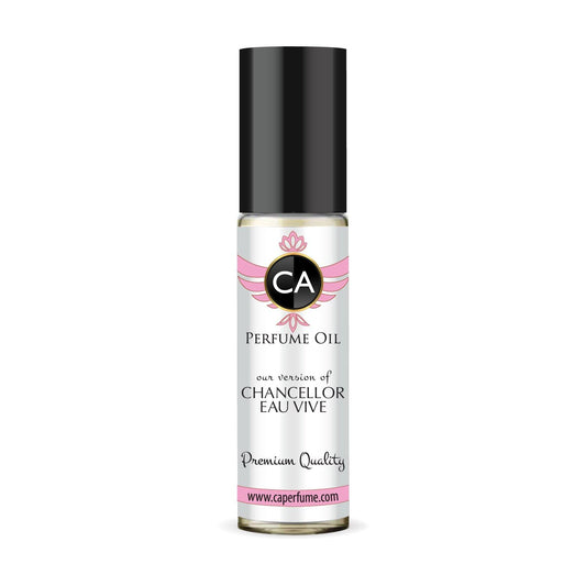 CA Perfume Impression of Chancellor Eau Vive for Women Eau De Parfum Floral Woody Musk Scent Long Lasting Perfumes for Women Travel Size TSA Ready for Day and Night Wear 0.33 Fl Oz 10ml