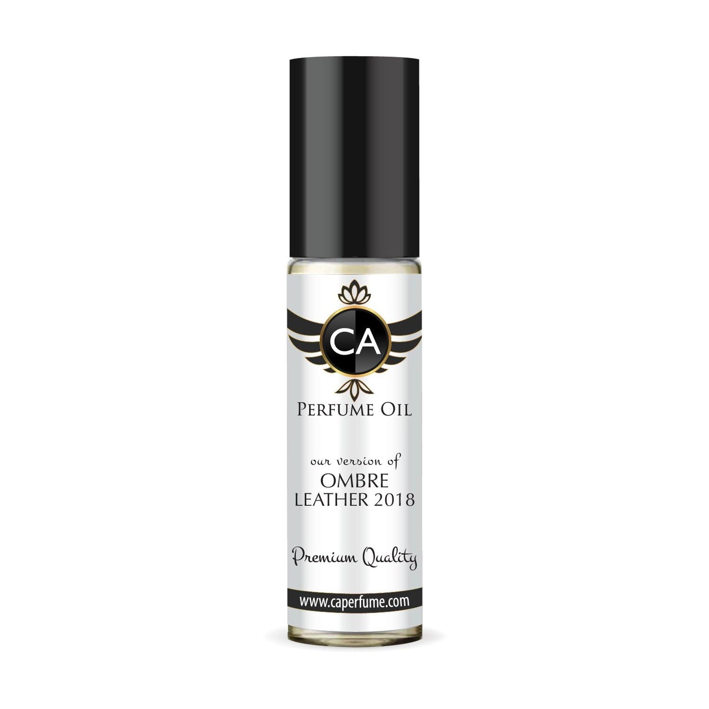 CA Perfume Impression of Ombre Leather 2018 Unisex Eau De Parfum Leather Scent Long Lasting Unisex Fragrance Travel Size TSA Ready for Day and Night Wear 0.33 Fl Oz 10ml