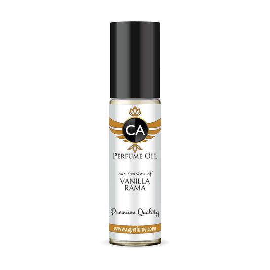 CA Perfume Impression of Vanilla Rama Unisex Fragrance Oil Amber Vanilla Scent Long Lasting Perfumes for Women & Men Travel Size TSA Ready Mini Parfum Body Oil Roll-on 0.33 Fl Oz 10ml