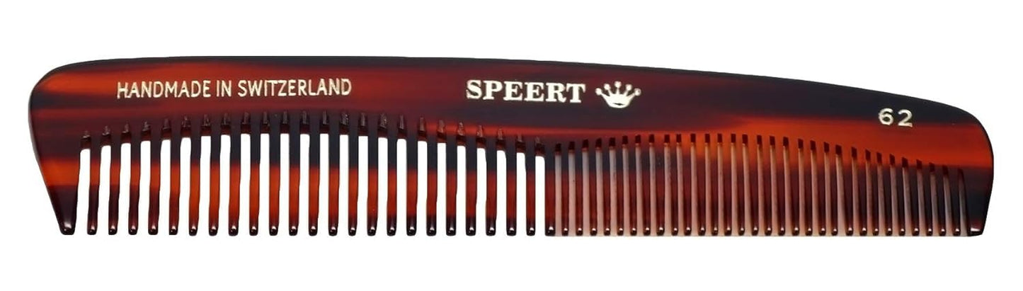 #62 Handmade Wide Narrow Tooth Comb Tortoise Havana Acetate Thick Coarse Curly Thin Fine Straight Hair Detangling Parting Grooming Teasing Hair Styling Hairdresser Barber Hairdressing Wet Dry