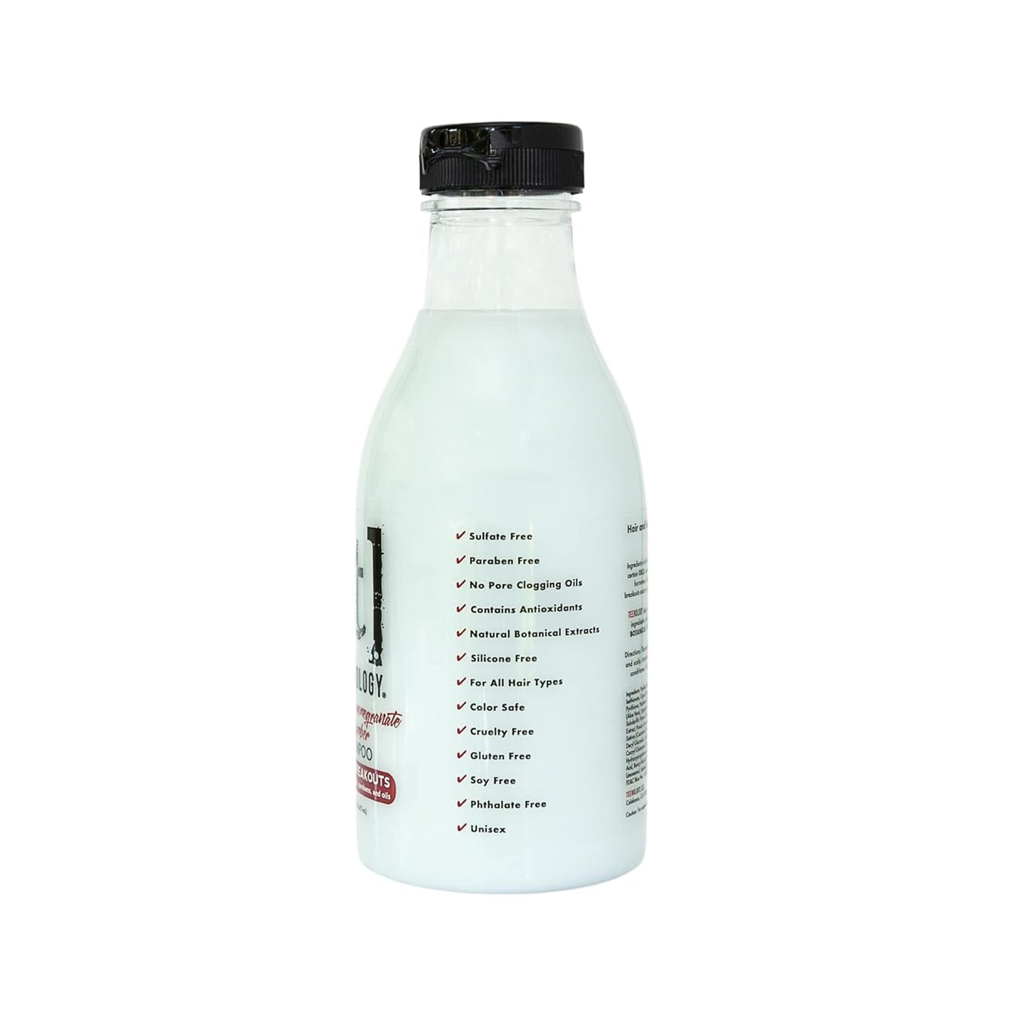 Teenology Shampoo for Teens - Avoid Forehead and Body Breakouts - No Sulfates or Parabens, Noncomedogenic, Natural Botanical Extracts, 16 oz. (Blueberry Pomegranate Cucumber)