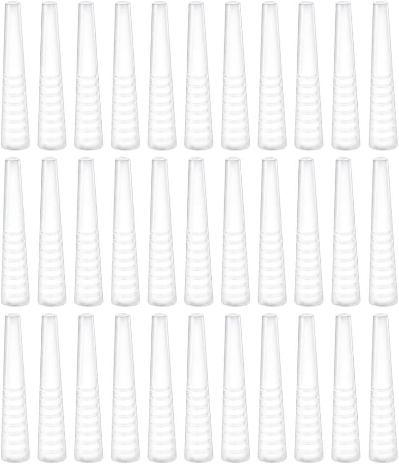 50pcs Tweezer Tip Covers: Clear Tweezer Point Protectors Cap - Makeup Beauty Supplies, General Size