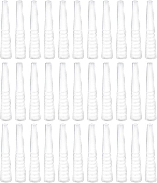 50pcs Tweezer Tip Covers: Clear Tweezer Point Protectors Cap - Makeup Beauty Supplies, General Size
