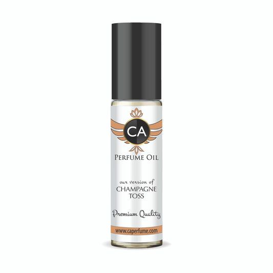 CA Perfume Impression of Champagne Toss for Women Fragrance Oil Floral Fruity Scent Long Lasting Perfumes for Women Travel Size TSA Ready Mini Parfum Body Oil Roll-on 0.33 Fl Oz 10ml