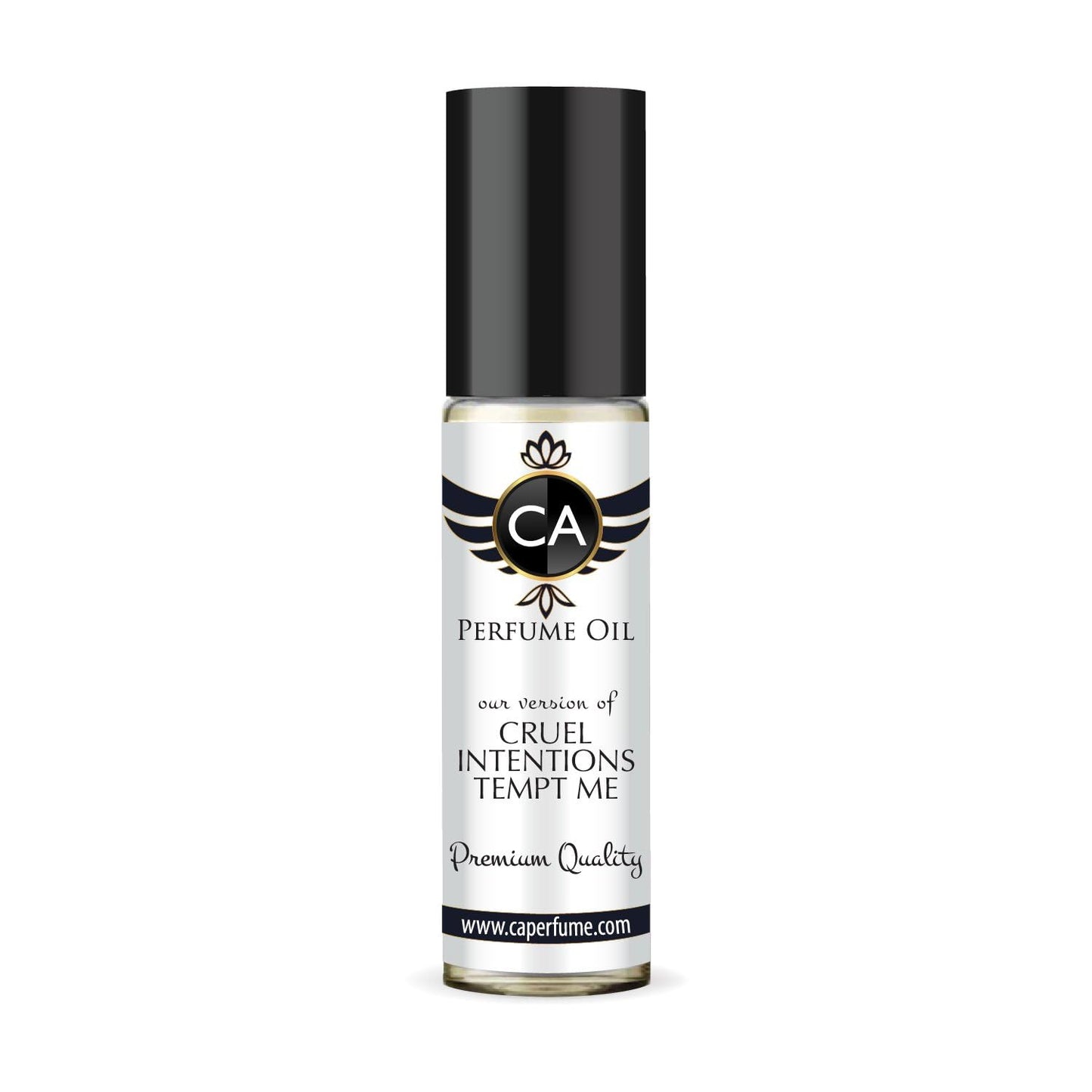 CA Perfume Impression of Cruel Intentions Tempt Me Unisex Fragrance Oil Amber Woody Scent Long Lasting Perfumes for Women & Men Travel Size TSA Ready Mini Parfum Body Oil Roll-on 0.33 Fl Oz 10ml