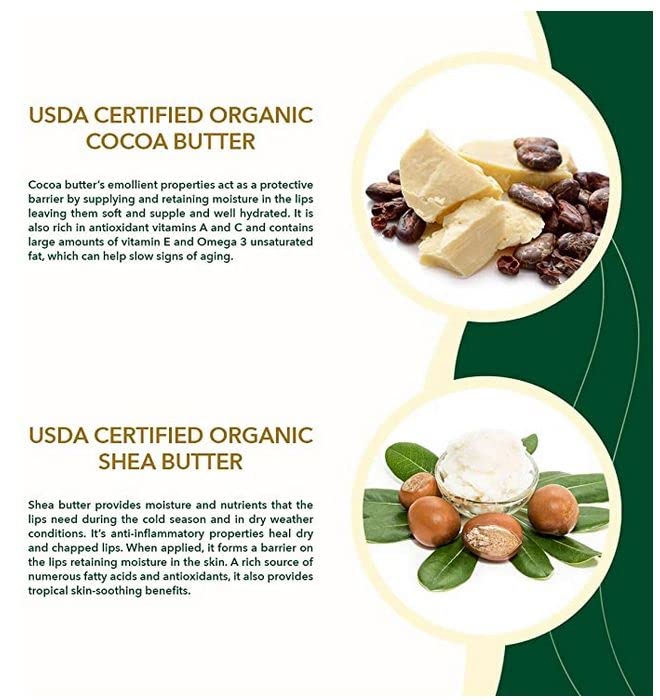 Manuka Honey Magic Lip Balm, Certified Organic Ingredients, Ultra-Moisturizing, Quickly Clears Skin Irritations, Hydration Stick for Damaged Lips