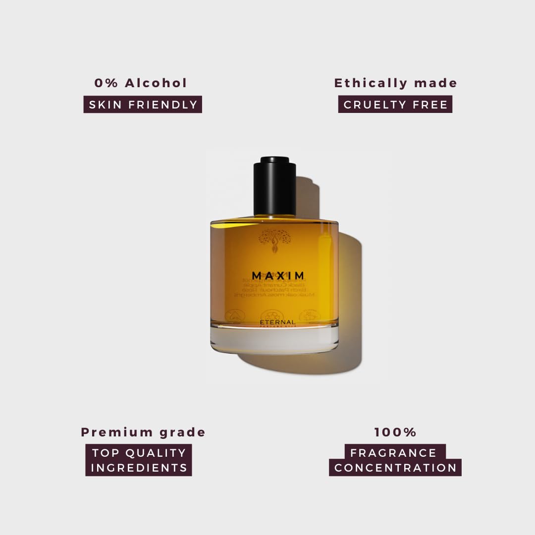 Eternal perfume oils - Maxim Perfume oil Inspired by A.v.e.n.t.u.s | Long Lasting Designer Perfumes for Men Fragrance 50ml with 30ml (Pack of 2)