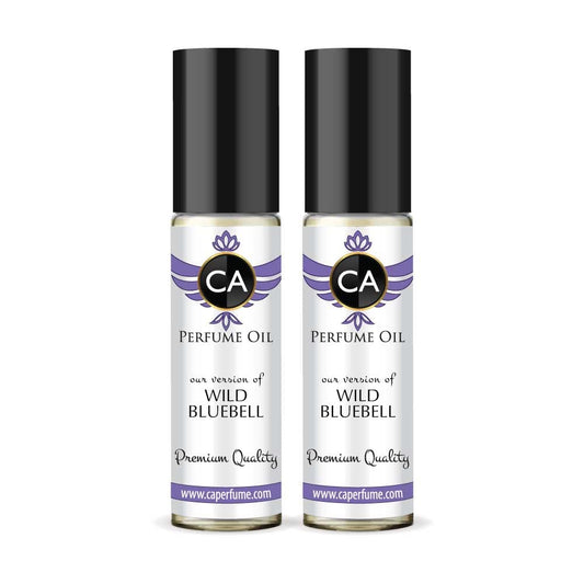 CA Perfume Impression of Wild Bluebell Unisex Eau De Parfum Floral Green Scent Long Lasting Unisex Fragrance Travel Size TSA Ready for Day and Night Wear 0.33 Fl Oz 10ml (Pack of 2)