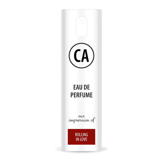 CA Perfume Impression of Rolling In Love Unisex Eau De Parfum Amber Floral Scent Long Lasting Unisex Fragrance Travel Size TSA Ready for Day and Night Wear 0.33 Fl Oz 10ml