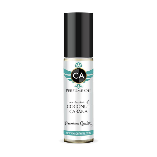 CA Perfume Originals Coconut Cabana for Women Fragrance Oil Floral Fruity Scent Long Lasting Perfumes for Women Travel Size TSA Ready Mini Parfum Body Oil Roll-on 0.33 Fl Oz 10ml