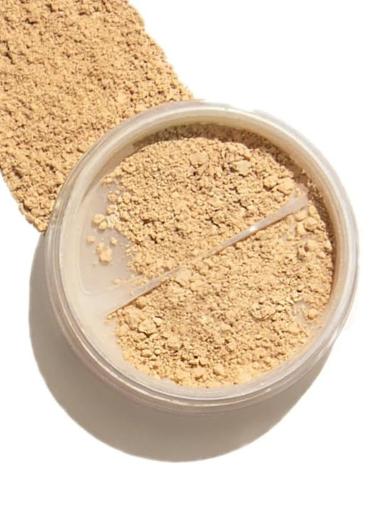 Emani Loose Powder Foundation Makeup for Sensitive Skin, Skin Perfecting, Natural Mineral Foundation with Buildable Coverage, Oil Control, Talc Free, Cruelty-Free & Vegan, Bisque