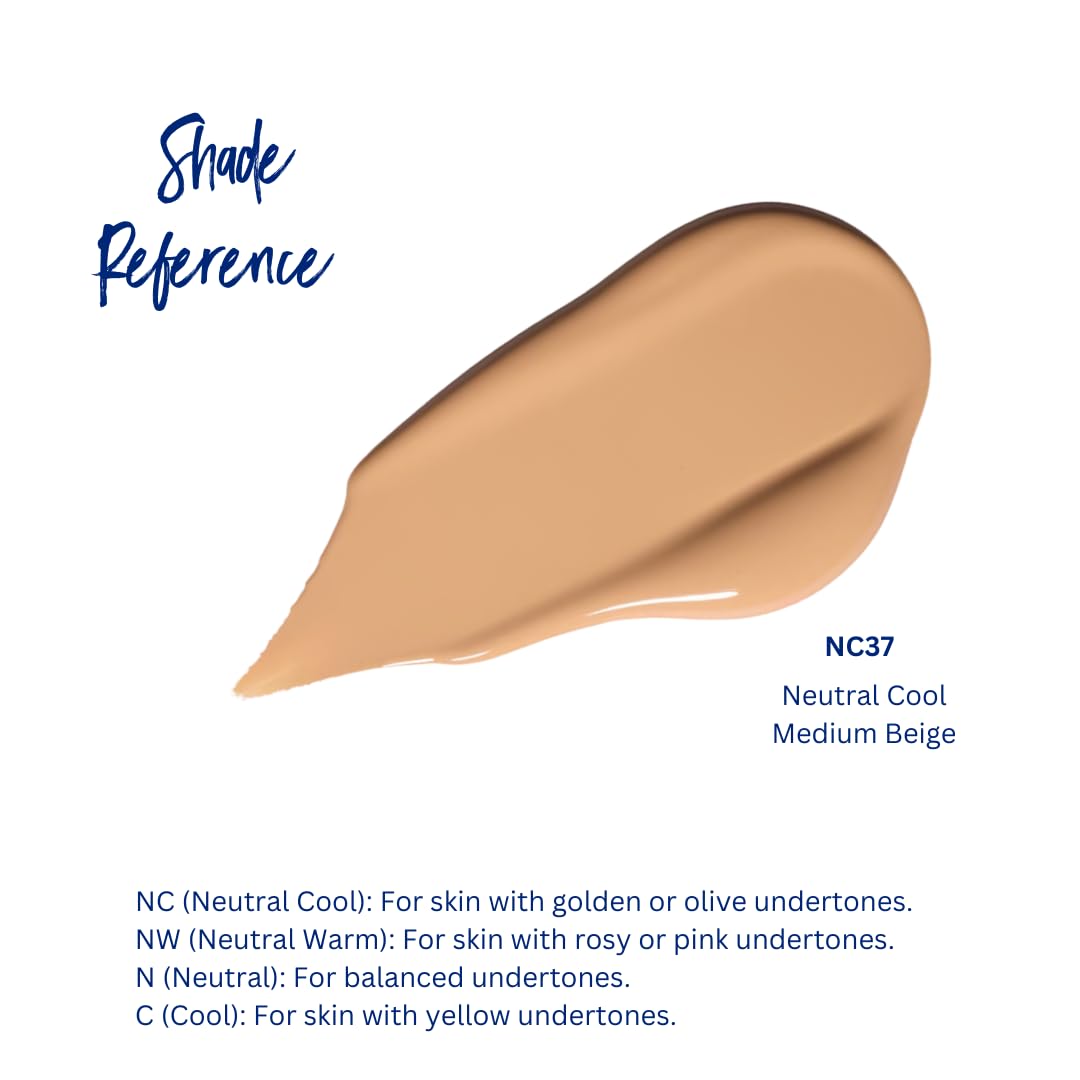 Best Bronze Bombshell Body Makeup - Tattoo Cover Up Makeup & Body Foundation Waterproof - Tattoo Concealer Waterproof for Scars, Varicose Veins Cover Up & Leg Foundation (NC37 Medium Beige Neutral)