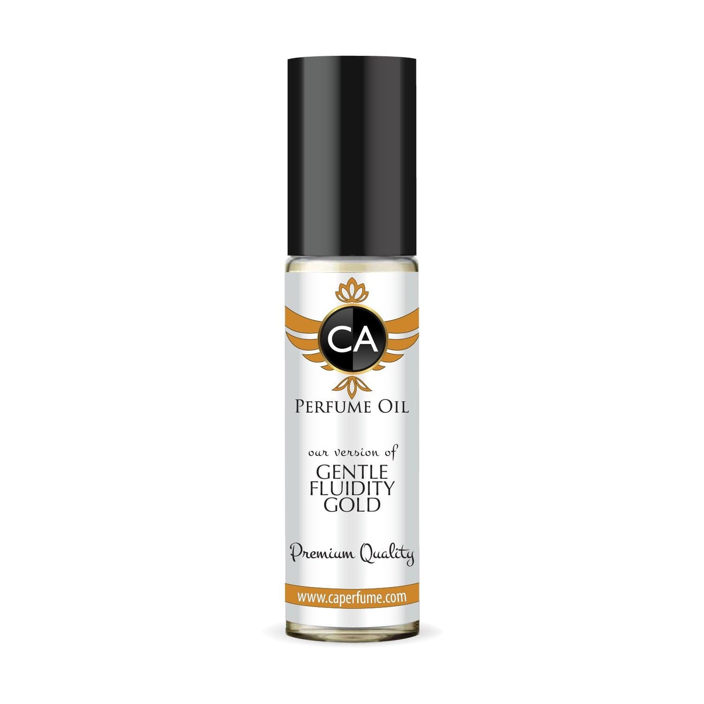 CA Perfume Impression of Gentle Fluidity Gold Unisex Fragrance Oil Amber Vanilla Scent Long Lasting Perfumes for Women & Men Travel Size TSA Ready Mini Parfum Body Oil Roll-on 0.33 Fl Oz 10ml