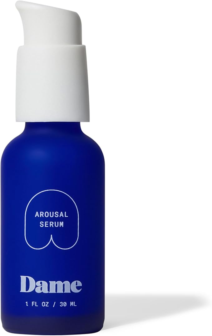 Dame Products Arousal Serum for Women Massage Oil Pleasure Feeling, Organic Vegan pH Balanced, Lickable Edible with Earthy Scent