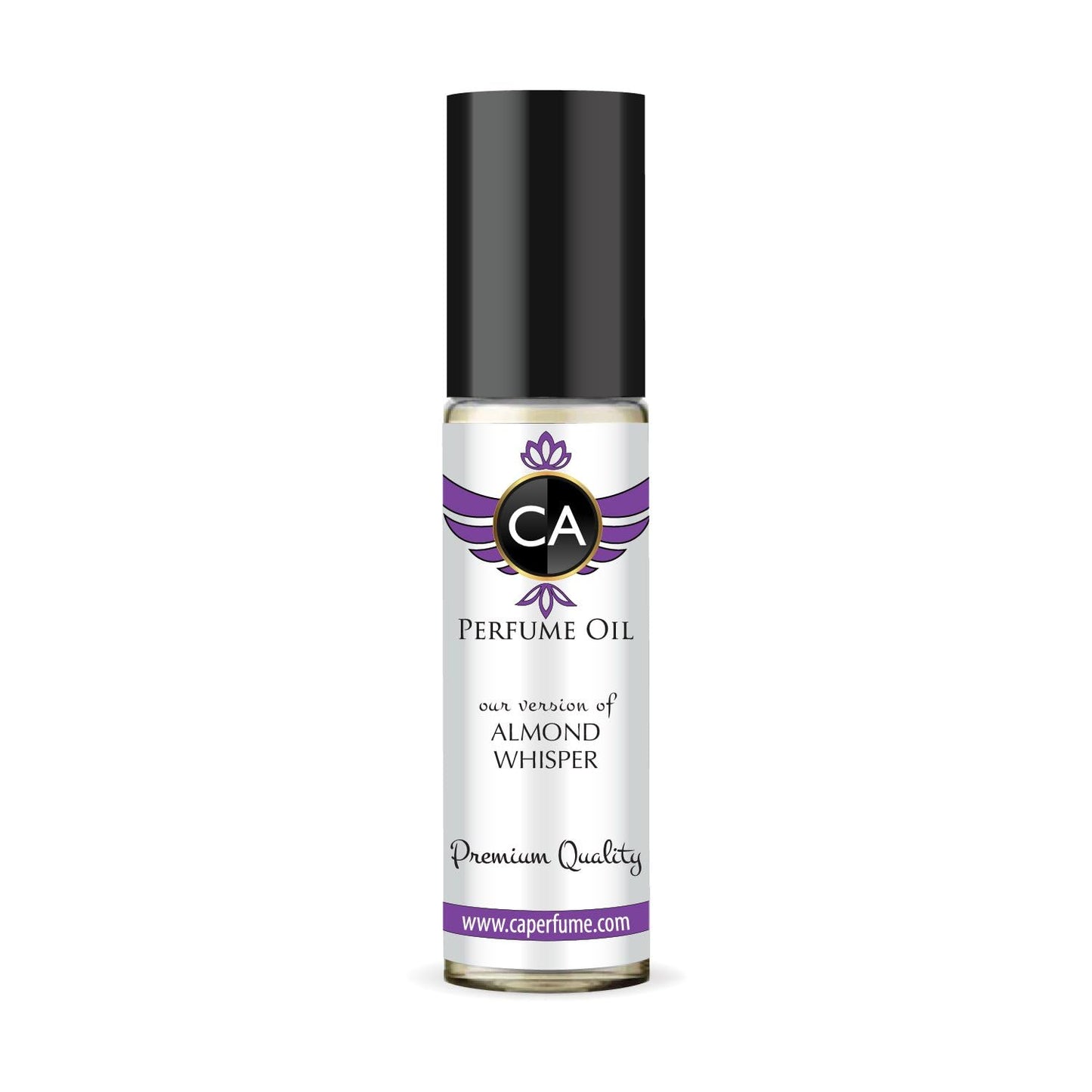 CA Perfume Originals Almond Whisper Unisex Fragrance Oil Fruity Scent Long Lasting Perfumes for Women & Men Travel Size TSA Ready Mini Parfum Body Oil Roll-on 0.33 Fl Oz 10ml