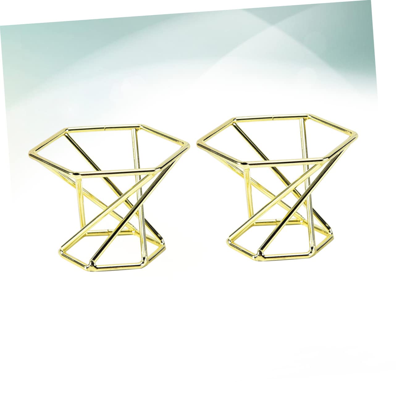 2pcs Stainless Steel Puff Stand Rack Elegant Holder for Makeup Sponge Puff Storage Stylish Design for Fast Drying Easy Access for Women Girls Golden
