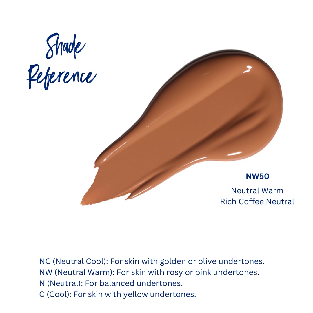 Best Bronze Bombshell Body Makeup - Tattoo Cover Up Makeup & Body Foundation Waterproof - Tattoo Concealer Waterproof for Scars, Varicose Veins Cover Up & Leg Foundation (NW50 Rich Coffee Neutral)