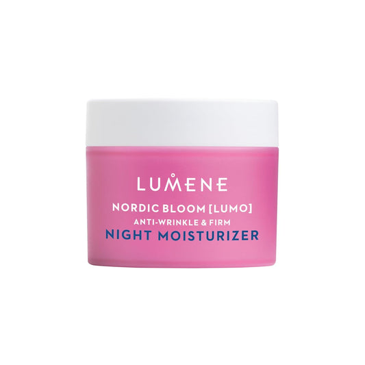 Lumene Nordic Bloom [Lumo] Anti-Wrinkle & Firm Night Moisturizer - Hydrating Face Moisturizer for Visibly Radiant & Smooth Skin - Formulated with Pre-Retinol Complex + Lingonberry Extract (1.7 oz)