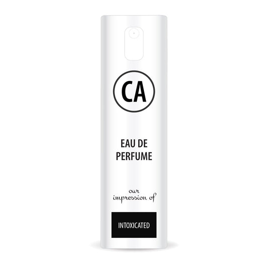 CA Perfume Impression of Intoxicated Unisex Eau De Parfum Aromatic Spicy Scent Long Lasting Unisex Fragrance Travel Size TSA Ready for Day and Night Wear 0.33 Fl Oz 10ml