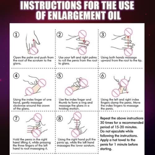 Massage Oil Enlargement Oil Increase Enlarge Gel Thicker Longer Stronger Large Size Enlarger Cream BLSEX for Men (F204-RED)