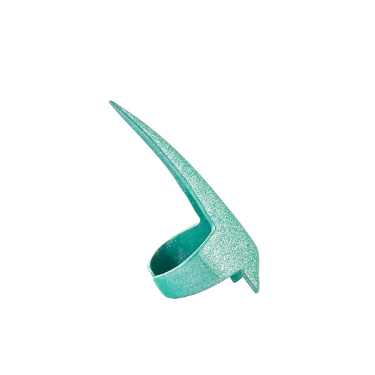 Quick Braid Aid Finger Parting Tool - Stainless Steel Stitch Braiding Tools for Durable Dreadlocks Wig, Weave Hair & Installation of Human Hair Extensions Beader Tool (Green Glitter)