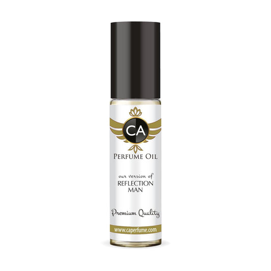 CA Perfume Impression of Reflection Man Replica Fragrance Body Oil Dupes Alcohol-Free Essential Aromatherapy Sample Travel Size Concentrated Long Lasting Attar Roll-On 0.3 Fl Oz/10ml