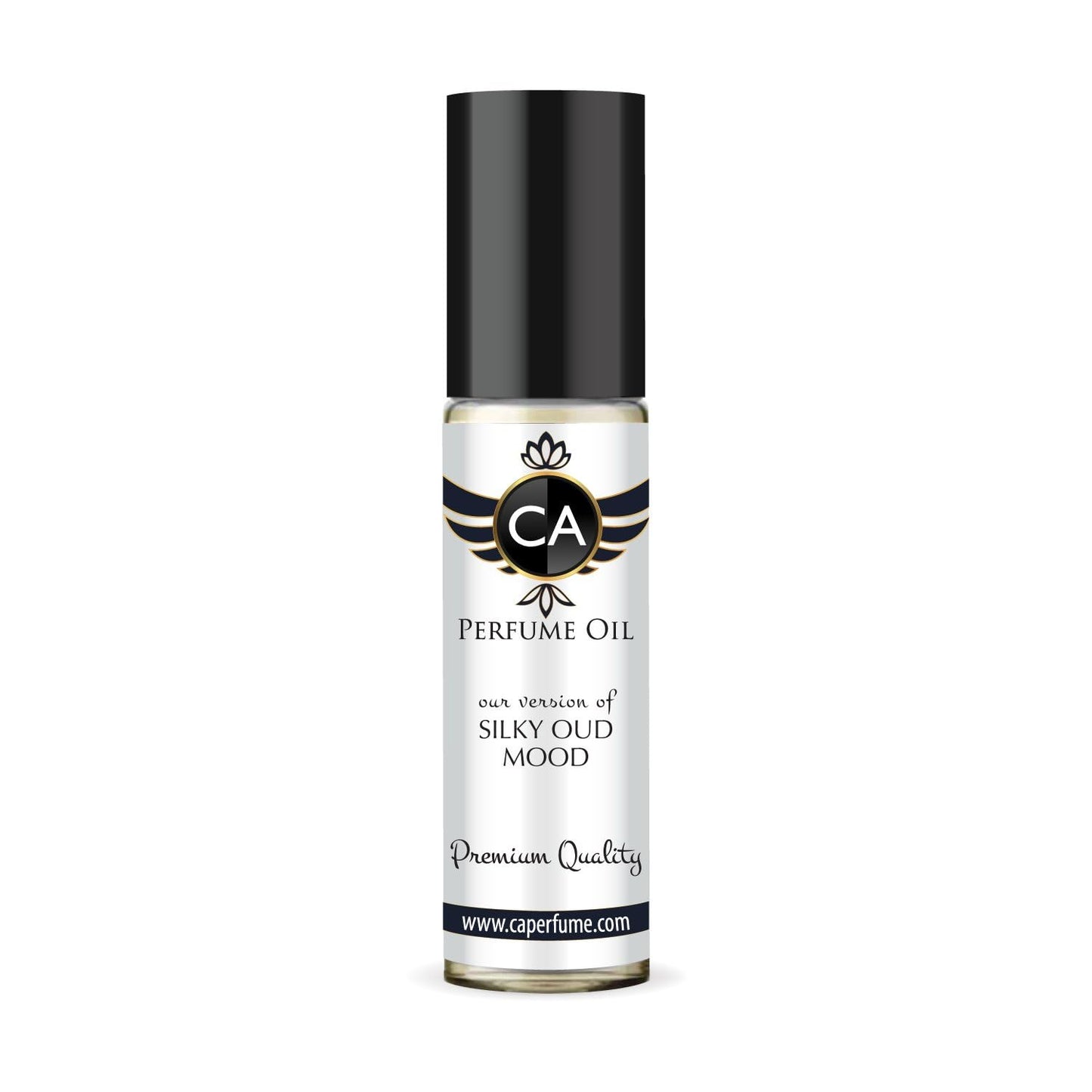 CA Perfume Impression of Silky Oud Mood Unisex Fragrance Oil Amber Scent Long Lasting Perfumes for Women & Men Travel Size TSA Ready Mini Parfum Body Oil Roll-on 0.33 Fl Oz 10ml