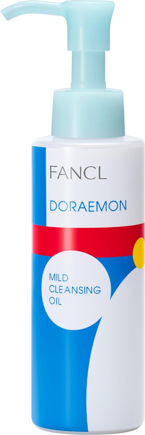 FANCL Mild Cleansing Oil Doraemon Limited Edition – Japanese Makeup Remover & Facial Cleansing Oil for Sensitive Skin, Preservative-Free