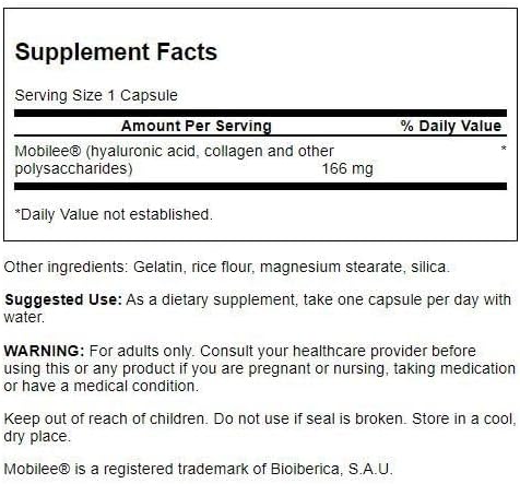 Swanson Super Potency Hyal-Joint Hyaluronic Acid Complex 166 Milligrams 60 Capsules