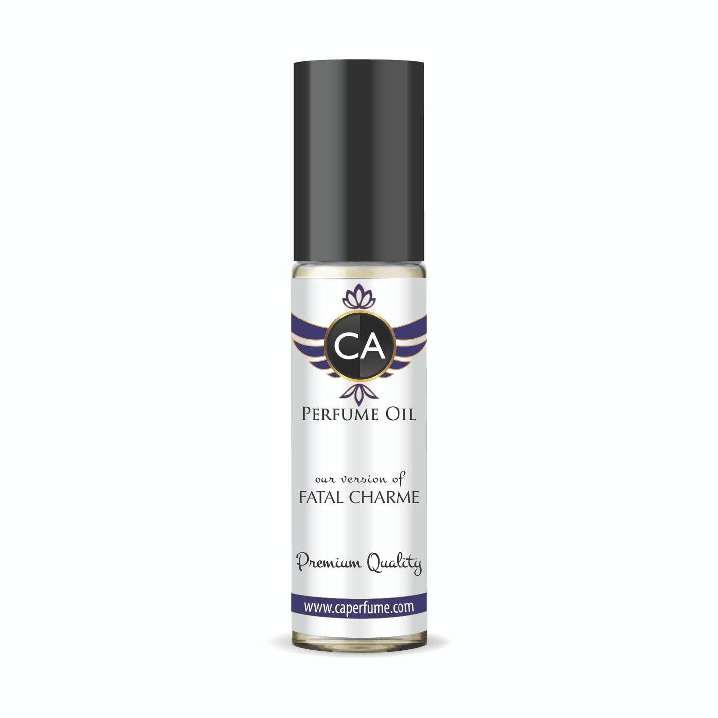 CA Perfume Impression of Fatal Charme Unisex Fragrance Oil Floral Woody Musk Scent Long Lasting Perfumes for Women & Men Travel Size TSA Ready Mini Parfum Body Oil Roll-on 0.33 Fl Oz 10ml