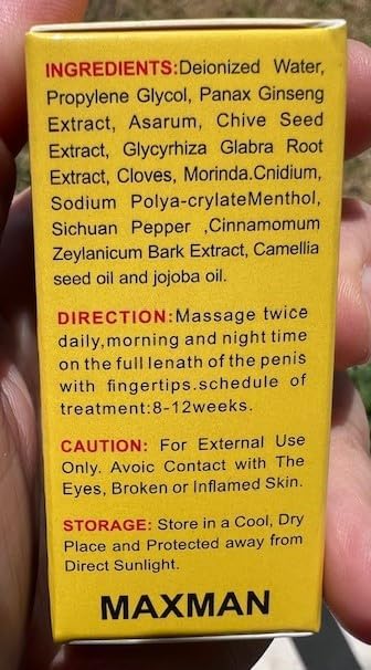 Massage Oil Enlargement Oil Increase Enlarge Gel Thicker Longer Stronger Large Size Enlarger Cream BLSEX for Men (MX-YEL)