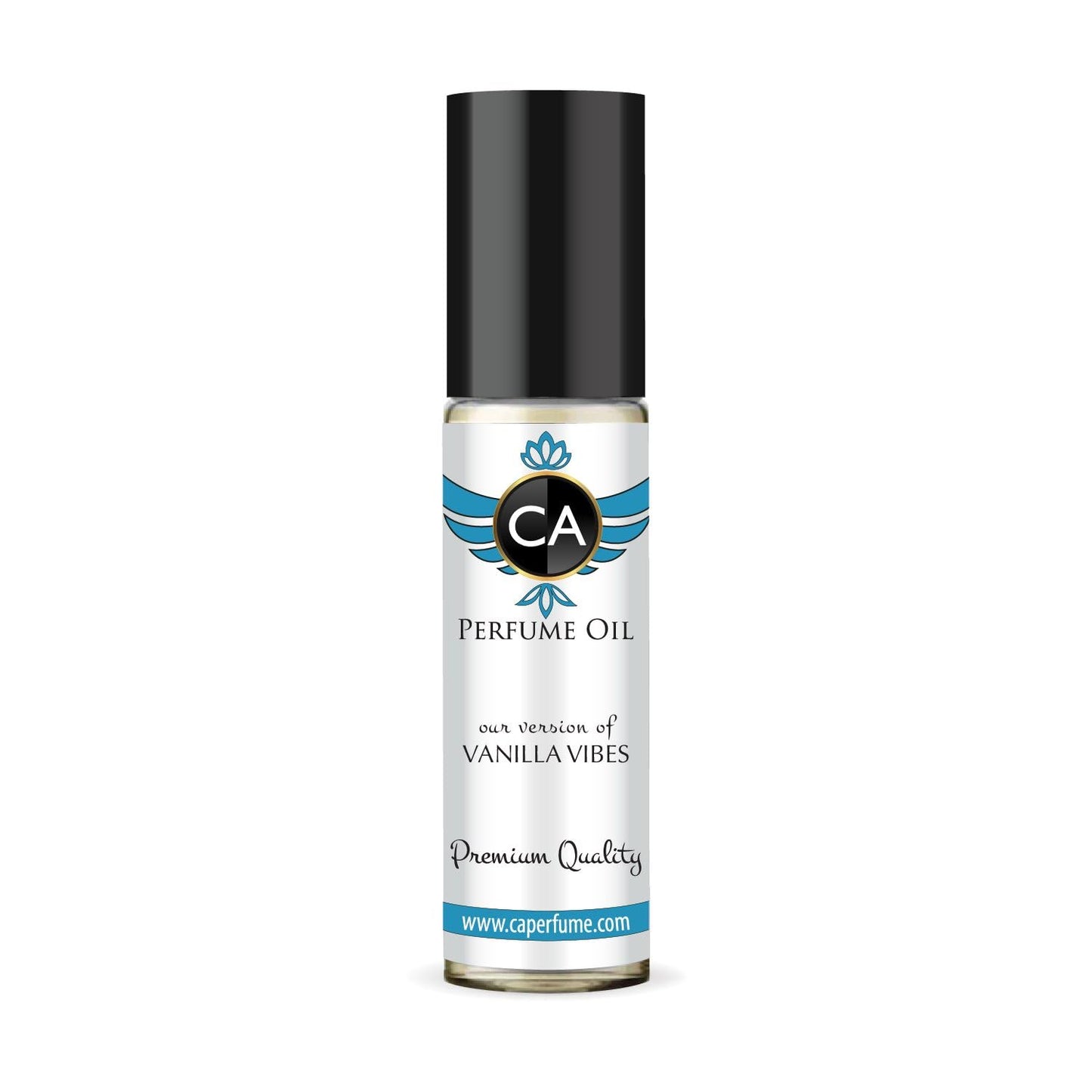 CA Perfume Impression of Vanilla Vibes Unisex Fragrance Oil Amber Scent Long Lasting Perfumes for Women & Men Travel Size TSA Ready Mini Parfum Body Oil Roll-on 0.33 Fl Oz 10ml